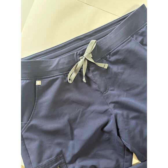 Figs Zamora Jogger Scrub Pants NAVY BLUE XL Petite - Picture 2 of 5